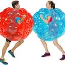 ZHUYNXIR 2 PC Sumo Balls for Kids, Kids Bumper Bounce Toys, Kid Sumo Ball, Lawn Game Ball for Child Outdoor Team Gaming Play, 36 inch, Blue+ red.