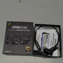 Bluetooth Headset with Microphone, Open Ear Headphones, Dual Connect Bluetooth 5.4 Headphones with Noise Cancelling & Mute, Wireless Headset with Mic for Work, Mobile, Tablets, Laptops - Black