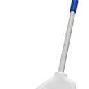 Small Broom - Indoor or Outdoor Portable Broom with Adjustable Handle, Cleaning Little Helper for Housekeeping, Office, Working Desk, and Pet Nest (White&Blue)