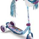Huffy Toddler 3-Wheel Scooter for Kids, Multiple Colors & Licensed Character Graphics, Ages 3+, Durable Steel Frame, Wide Non-Slip Deck, Stable Lean-to-Steer Design, Light-Up Options, Girls/Boys