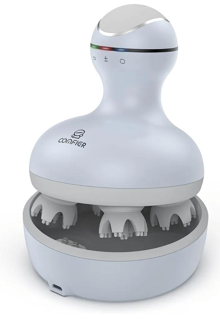 COMFIER Electric Scalp Massager Hair Growth,Handheld Head Massager for Headaches,84 Massage Nodes,Hair Massager,Deep Kneading and Stress Relief,Head Scratcher,Ideal Gifts for Mom,Dad,Women,Men