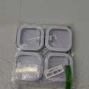 Kathfly 4 Pcs White Hair Tie Organizer Portable Hair Accessory Storage Containers Stackable Tie Bobby Pin Holder Home Cotton Swab Dispenser Accessories Jewelry Organizer Box (White)