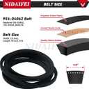 2 x 2 Pack 918-04197B Spindle Assembly with 954-04062 Belt Replace 918-04197A, 618-04197, 918-0427C, 618-0427C, 618-0324A, 618-0427A, 918-0427A, 618-0427D for Cub Cadet RZT 42 Lawn Tractors