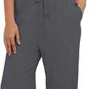 Darong Women's 2 Piece Outfits Lounge Sets Ruched Short Sleeve Tops High Waisted Wide Leg Pants Tracksuit Sets, XL
