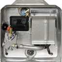 Suburban Advantage RV Tank Water Heater SW10DEL - 10 Gallon Porcelain Lined Steel Tank with Direct Spark Ignition (DSI), Incoloy Electric Element, and 12VDC Relay (5244A)