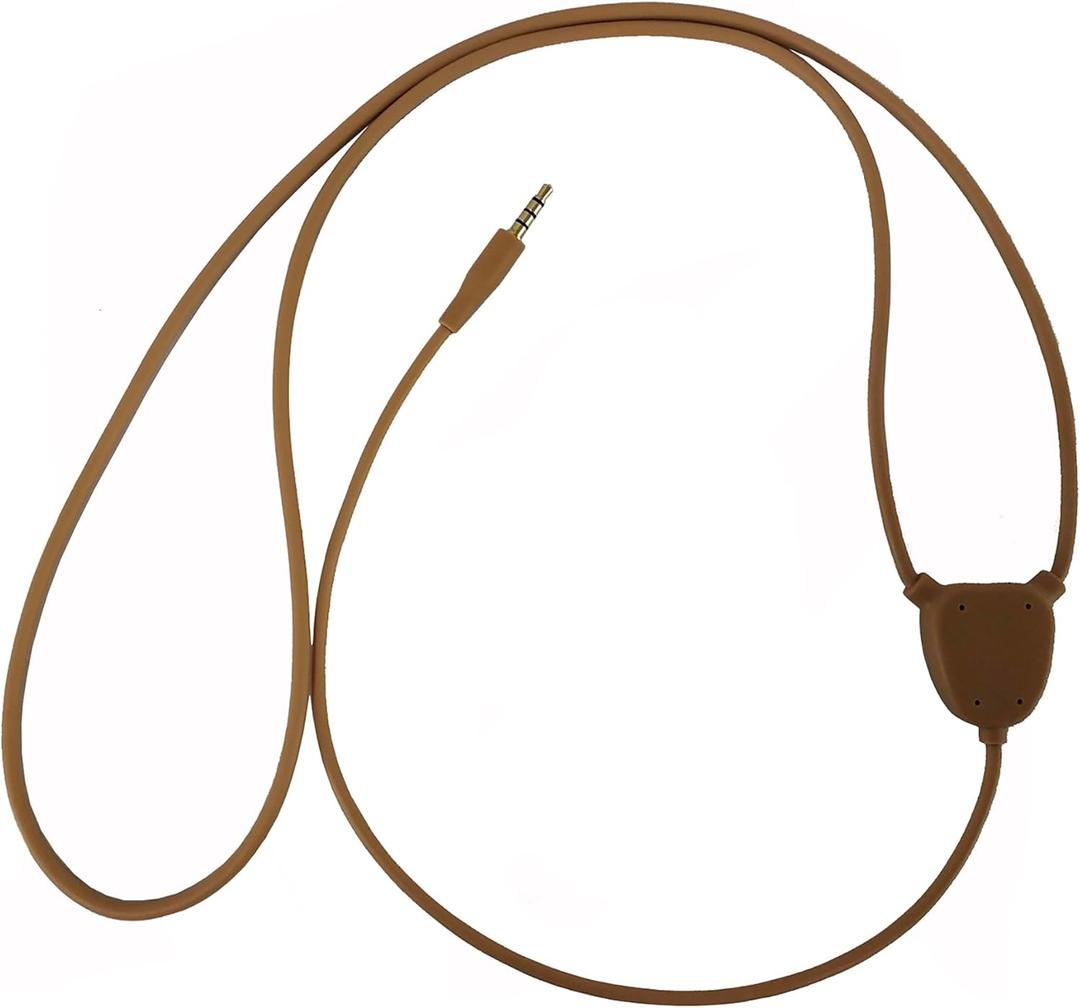 Invisible Skin Wireless Neckloop Inductive Transmitter with 3.5mm Plug - Transmitting Audio to Micro Earpiece(Not Included) for Discreet Voice Conversations and Music - No Microphone Function