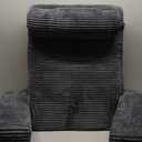 Seniny Reading Pillow for Bed Adult  24" Back Support Pillow for Sitting Up Rest, Husband Bed Chair and Backrest Pillow with Arms, Lounge Sit Up Pillows for Dorm, Corner, Couch, Study, Watching TV