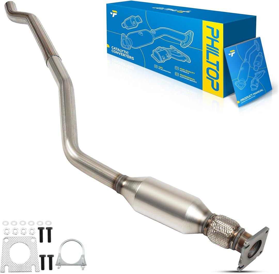 PHILTOP Catalytic Converters Fit For 2001-2007 Caravan 3.3L, 2001-2007 Grand Caravan 3.3/3.8L, 2001-2003 Voyager 3.3L, 2001-2007 Town & Country 3.3/3.8L Replace 642992 Direct-Fit (EPA Compliant)