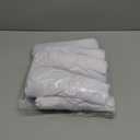 Joyclub 5 Pack White Blanks T Shirts Polyester Bulk Unisex Sublimation Shirts Wholesale Items Crew Neck Short Sleeve for Heat Transfer Adults Clothes Advertising DIY Fun (M)