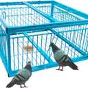 Humane Pigeon Trap Cage - Easy to Use & Effective for Roof, Garden, Yard and Outdoor Bird Control, Size 24"L x 24"W x 8"H