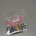 24 Pack Glitter Bows and Tyre Dessert Cupcake Toppers Burnouts Boy or Girl Cupcake Picks Gender Reveal Cake Decorations for Baby Shower Happy Birthday Party Decorations