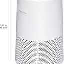 Amazon Basics Air Purifier for Home and Office, With Activated Carbon, 3 Speeds, Timer, Sleep Mode (32db), Energy Star Certificate, Covers Up to 1067 Sq ft, White