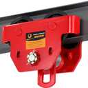 BEAMNOVA I Beam Trolley 3 Ton Manual Adjustable for I-Beam Flange Width 3.66" to 8.46", Overhead Push Beam Trolley Heavy Duty Dual Side Wheels, for Garage Hoist for Straight Curved I Beam