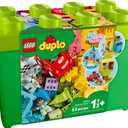 LEGO DUPLO Classic Deluxe Brick Box 10914 Starter Set - Features Storage Box, Bricks, Duplo Figures, Dog, and Car, Creative Play, Great Early Learning Toy for Toddlers Ages 18+ Months