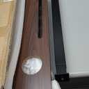 Mobile Standing Desk, Rolling Laptop Cart Adjustable Height with Cup Holder, 28 inch Portable Table with 4 Lockable Wheels, Walnut Computer Workstation with Hook and Slots for Home Office