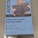 Two Pack - Knee and Elbow Ice Pack Wrap | Reusable Gel Ice Pack, Arm Ice Sleeve, Knee Pain Relief (Pink)