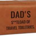 Dad Gifts, Christmas Birthday Gifts for Dad - Gifts for Dad from Daughter Son - Dad Birthday Gifts Ideas - Bday Present for Dad - Travel Essential Water Resistant PU Leather Toiletry Bag for Dad