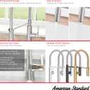 American Standard 4803350.002 Studio S Semi-Pro Kitchen Faucet with Pull-Out Sprayer Chrome
