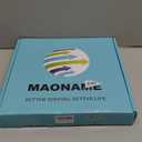 MAONAME Round Charger Plates Set of 6, 13 Inch Brown Charger for Dinner Plates, Farmhouse Faux Wood Plate Chargers, Rustic Table Chargers for Weddings, Party