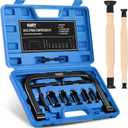 Orion Motor Tech Valve Spring Compressor, 10 Piece Spring Clamp Tool Kit with C Clamp, Collet Pusher Adapters, Extension Rods, and Lever for Car, Motorcycle, ATV, and Small Engine Repairs