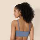 Amazon Essentials Women's Active FormFlex Buttery Soft Light Support Sweetheart Neck Yoga Sports Bra (Large)