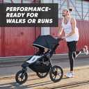 Baby Jogger® Summit X3 3-Wheel Jogging Stroller with Hand Brake, Baby Stroller with One-Hand Compact Fold, All-Wheel Suspension for Running, Jogging, and Everyday Outings, Midnight Black