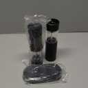 Electric Salt and Pepper Grinder Set Automatic Battery Pepper Mill Shakers Adjustable Coarseness Upgraded Larger Capacity with Led Home and Kitchen Appliances Birthday Gifts for Women Mom (Black/Black)