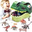 Kids Dinosaur Toys 3-5, 45 Pieces Realistic Jurassic Figures With Eggs, Trees and Fence Playset - Create a World Great Gift for Lover Toddlers Boys and Girls