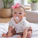 Realistic Reborn Baby Dolls 19 Inch Lifelike Toddler Newborn Baby Doll Soft Vinyl Cloth Body Silicone Doll Birthday Gift for Kids Age 3+