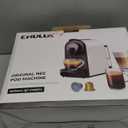 CHULUX Mini Espresso Machine for Nespresso Pod, 20 Bar Single Serve Coffee Maker, 1400W, White