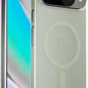Mous for Google Pixel 10/10 Pro (2025) Case, Compatible with Qi2 MagSafe and Pixelsnap - Super Thin - Crystal Clear & Slim Design - Green Tint