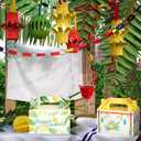 Gilprop 48 Pcs Happy Sukkot Gift Boxes Happy Sukkot Party Bulk Treat Boxes for Candy Cookies Snacks 6" x 4" x 4" Easy to Assemble Gabled Boxes for Jewish Festival Holiday Party Favor