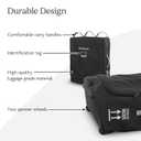 UPPAbaby Travel Bag for Minu Duo Stroller - Easy-Carry Handles, Wheels + Durable Design with TravelSafe Protection
