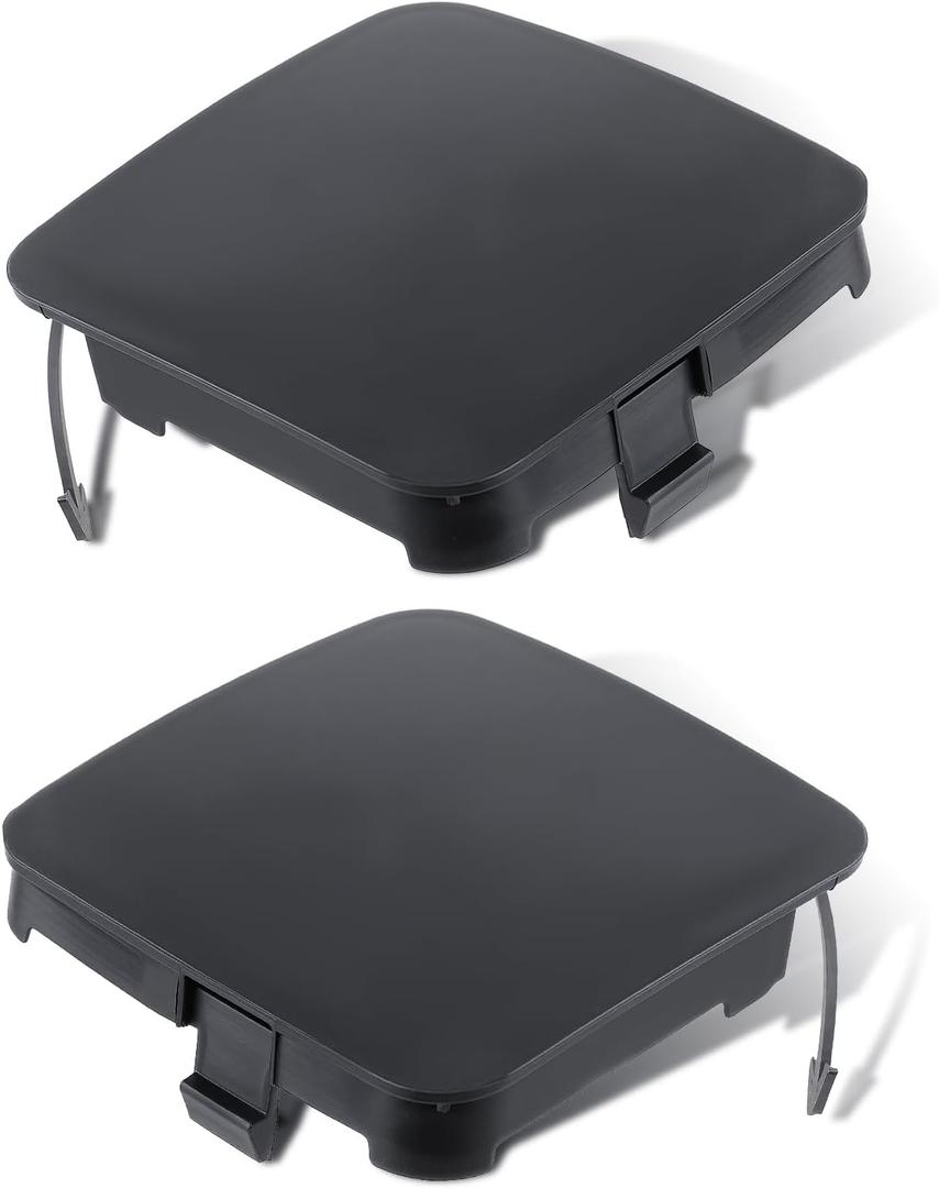 53286-0R040 2Pcs Tow Eye Hook Cover Cap Bumper Front Left and Right Compatible with Toyota RAV4 2011-2012 Relaces 53285-0R040 532850R040
