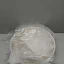 VICNIE 2-Light Flush Mount Ceiling Light, 12 inch Modern Ceiling Light Fixture with White Metal and Frosted Glass Shade for Hallway, Kitchen, Bedroom