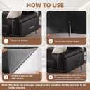 Shagoom Leather Repair Patch, 17X158 inch Strong Sticky Repair Patch Self Adhesive Waterproof, DIY Large Vinyl Patches for Couches, Furniture, Sofa, Car, Chair (DBrown, 17X158 inch)