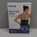 REVIX Large Ice Packs Wrap for Hip, Knee, Leg, Shoulder, Back, Reusable Gel Cold Pack for Injuries, Joint and Muscle Discomfort Relief, Black