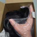 Kids Pigtail Wig with Fake Hand and Necklace Long Black Briaded Synthetic Hair Wigs for Girls Halloween Costume Cosplay Party