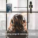 BONAOK Wireless Bluetooth Karaoke Microphone, 3-in-1 Portable Handheld Mic Speaker Machine for All Smartphones, Gifts to Girls Boys Kids Adults All Age Q37 (Black/Gold)
