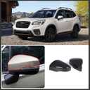 Car Side Mirror Decoration Cover Compatible with Subaru XV Forester Outback Legacy 2019-2022 2023 2024 2025 2026+,This Rear View Mirrors Cover Cap Cover trim is made of ABS. (Carbon Fiber)