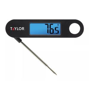 Kitchen Set Microplane Cut Resistant Glove Keep Hands Safe in The Kitchen, One Size (Pack of 1) (Original) And Tablecloth White 70*178In And Taylor Stainless Steel Digital Folding Probe Meat Thermometer with Blue Display