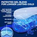 Ticlo's Cooling Eye Mask for Puffy Eyes - Gift Ready Box - Gel Eye Mask for Sleeping, Cold Compress for Dark Circles, Cold Reusable Compress for Migraines, Headaches, and Post-Surgery Recovery (Blue)