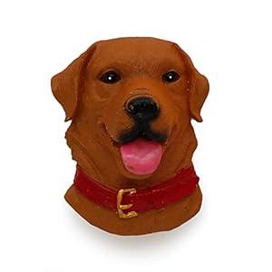 Lifelike Cute Dog Magnets, Hand Craft High Emulation Resin Magnets for Fridge Decor and Dog Lovers Gifts (Labrador Brown)