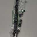 Sash Curtain Rod for French Doors, Kitchen Curtain & Small Window, 3/8 Inch Diameter, Adjustable 16-28", 2 Pack, Black