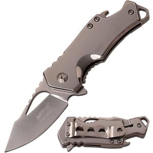 MTECH USA  Spring Assisted Folding Knife (SILVER GREY)