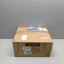 LEDIARY Caged Ceiling Fans with Lights, White Flush Mount Ceiling Fan with Remote&App, Small Low Profile Bladeless Ceiling Fan Light Fixture for Bedroom, Kitchen, Dining Room-White Gold Color (Medium)