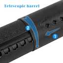 DEWEL Document Tube,Plastic Expanding Poster/Art/Document Storage Tube 24.5 to 40 inches Adjustable with Carrying Strap Waterproof and Light-Resistance Telescoping Carrying Case (Black-Large Size)