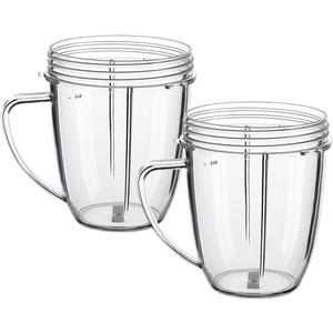 Replacement Parts CupsCompatible with Nutribullet Blender 600W & 900W (2 18oz mugs)