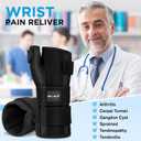 NEENCA Carpal Tunnel Wrist Brace with Thumb Support, Medical Grade Night Support Thumb Spica Splint for Arthritis, Tendonitis & De Quervains ((XL/XXL/XXXL, Left Hand))