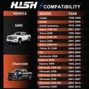 HISH 2" 8 Lug Wheel Spacers 8x6.5 to 8x180mm Fits for 2001-2003 Chevrolet Silverado 1500 HD, 1997-2014 Chevy Express 2500 3500, 6061-T6 Aluminum Alloy, Package of 4